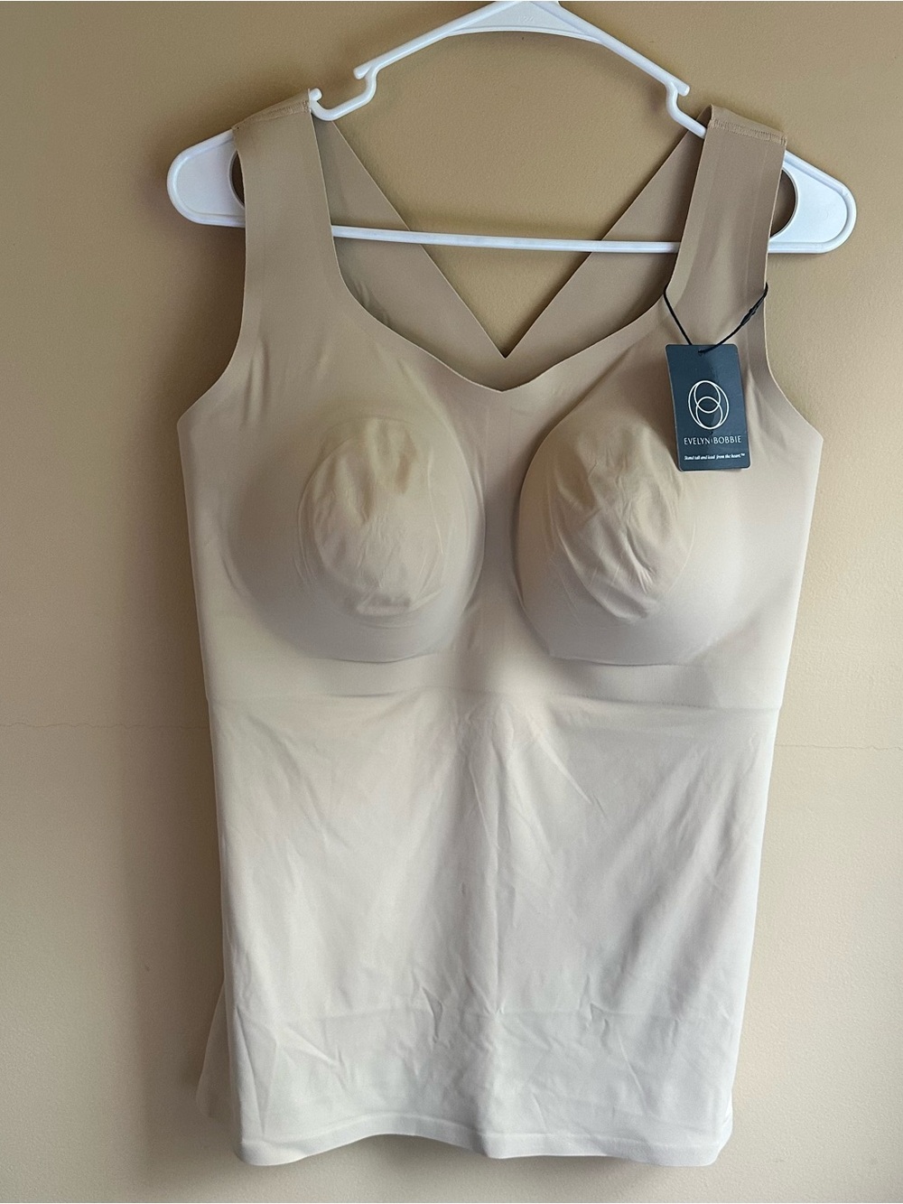 Evelyn & Bobbie Seamless The Smoothing Bra Cami Size 2XL Beige